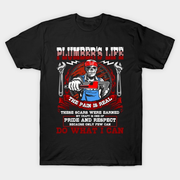 Plumbing Tee Shirts - Plumber Gift Laying Pipe Funny Professions Heating Engineer Sayings Man T-Shirt by paynegabriel